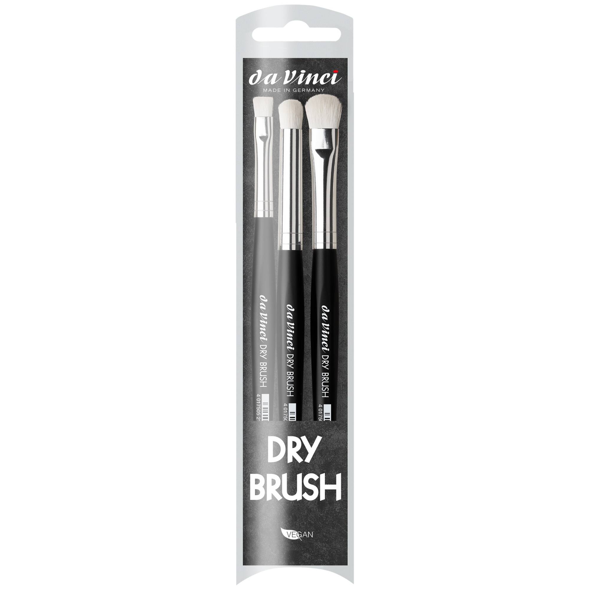 da Vinci DRY BURSH 3 Piece Synthetic Brush Set